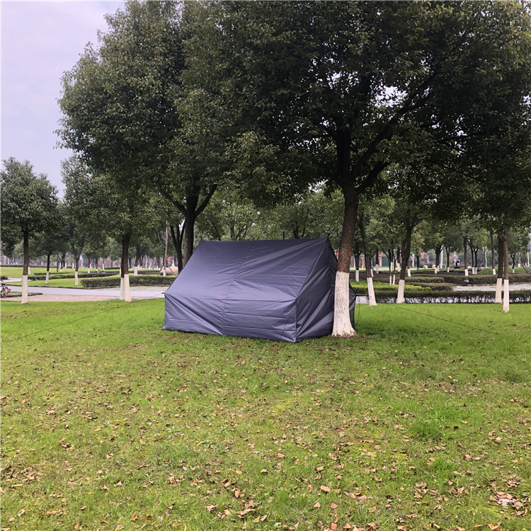 Cheap Goat Tents Ultralight Poleless Tent Multifunctional Canopy Hanging Tree Tarp A line Hammock Cover Sunshade Shelter Silver Coated Awning   